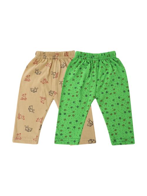 girls set of 2 printed multi coloured leggings - 20575706 - Very Small Image - 1