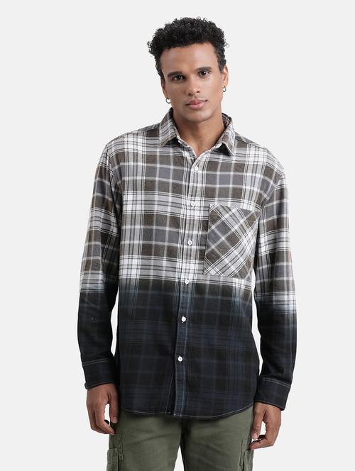 men checked ombre detailed casual shirt - 20575742 - Very Small Image - 1