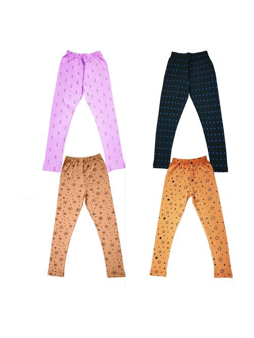 pack of 4 girls printed legging - 20577538 - Very Small Image - 1