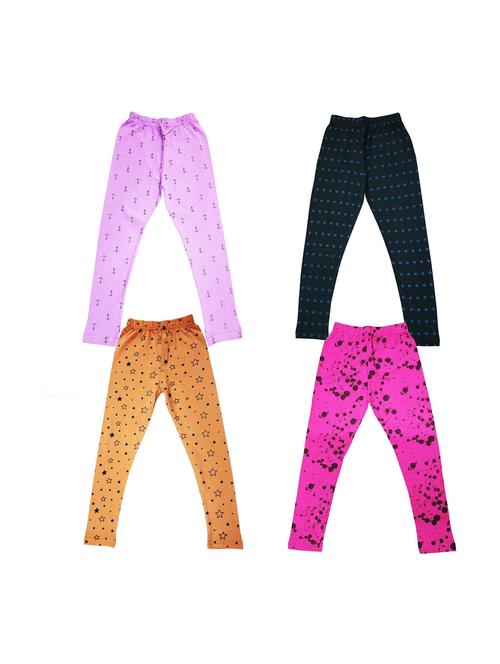 pack of 4 girls printed leggings - 20577548 - Very Small Image - 1