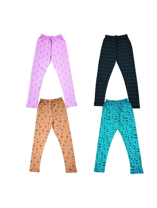 pack of 4 girls printed leggings - 20577549 - Very Small Image - 1