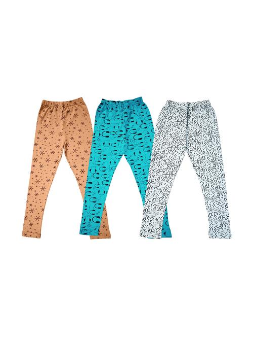 pack of 3 girls printed leggings - 20577551 - Very Small Image - 1