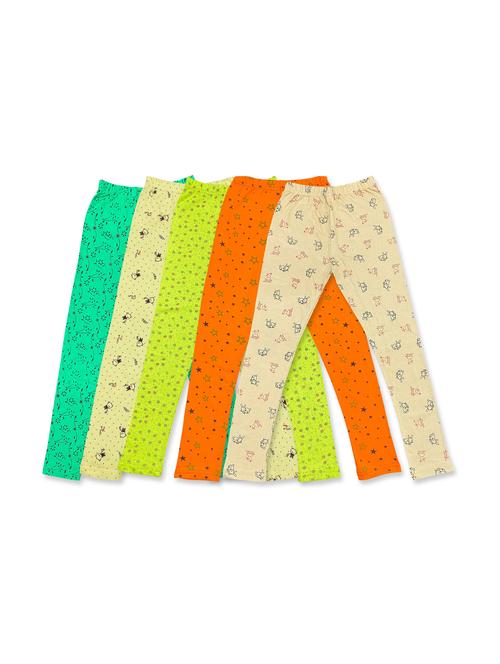 pack of 5 girls printed leggings - 20577631 - Very Small Image - 1