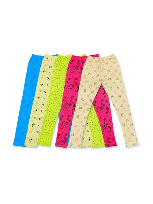 pack of 5 girls printed leggings - 20577635 - Very Small Image - 1