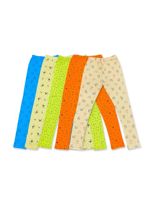 pack of 5 girls printed leggings - 20577636 - Very Small Image - 1