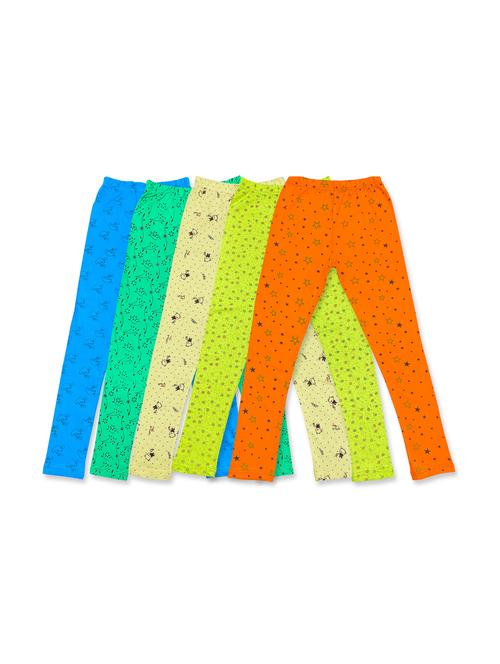 pack of 5 girls printed leggings - 20577639 - Very Small Image - 1