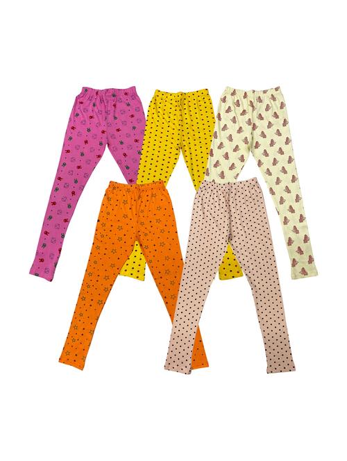 pack of 5 girls printed leggings - 20577670 - Very Small Image - 1
