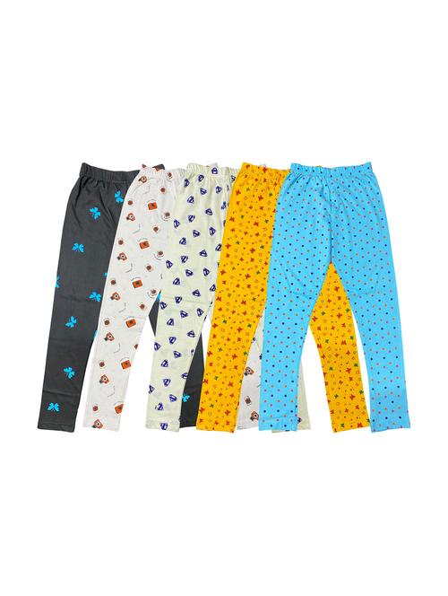 pack of 5 girls printed leggings - 20577719 - Very Small Image - 1