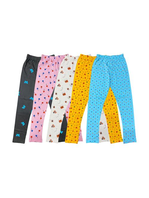 pack of 5 girls printed leggings - 20577735 - Very Small Image - 1
