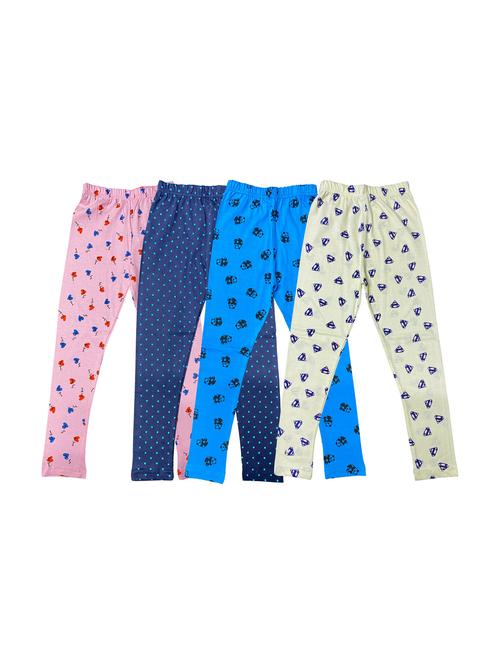 pack of 4 girls printed leggings - 20577782 - Very Small Image - 1