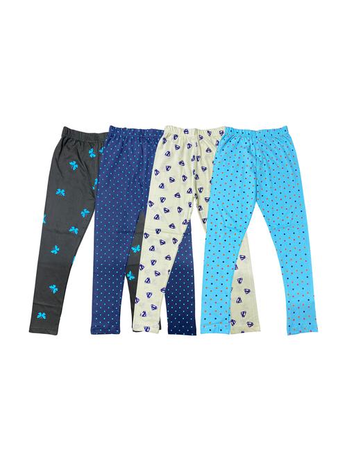pack of 4 girls printed leggings - 20577796 - Very Small Image - 1