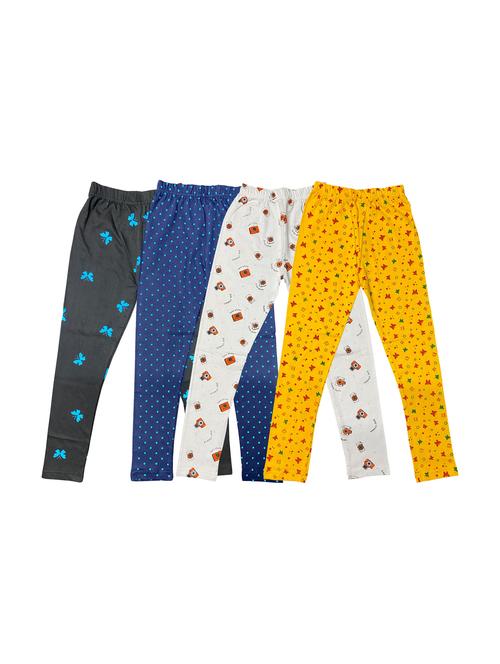 pack of 4 girls printed leggings - 20577799 - Very Small Image - 1