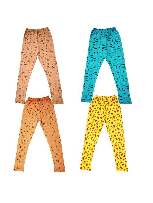 pack of 4 girls printed leggings - 20577814 - Very Small Image - 1