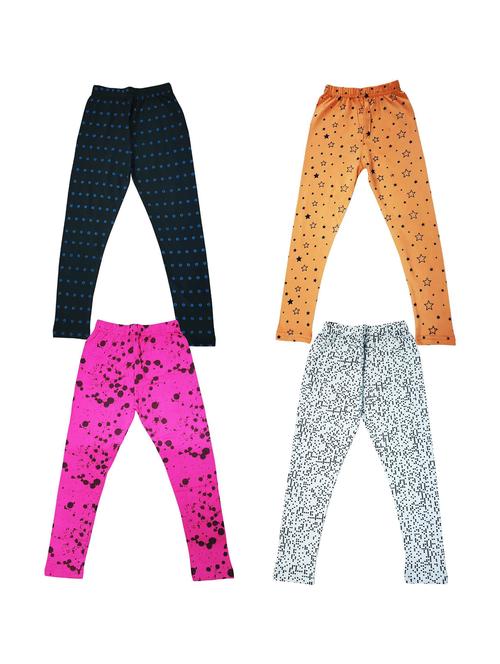 pack of 4 girls printed leggings - 20577825 - Very Small Image - 1