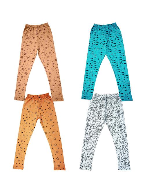 pack of 4 girls printed leggings - 20577829 - Very Small Image - 1