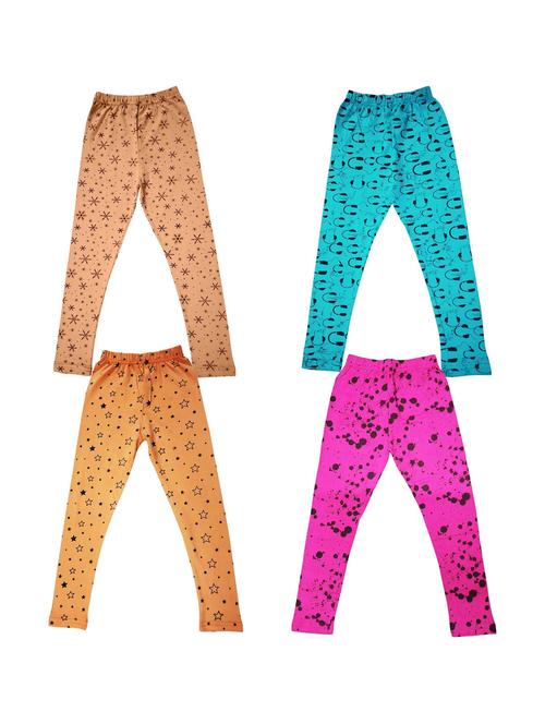 pack of 4 girls printed leggings - 20577830 - Very Small Image - 1