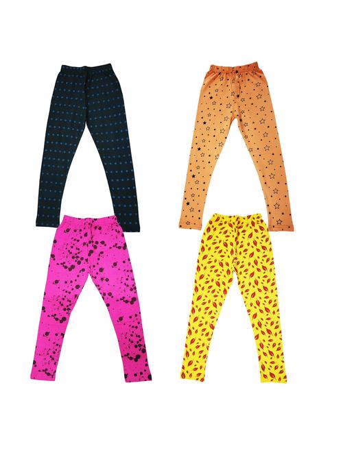 pack of 4 girls printed leggings - 20577836 - Very Small Image - 1