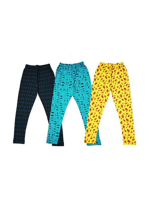 pack of 3 girls printed leggings - 20577855 - Very Small Image - 1