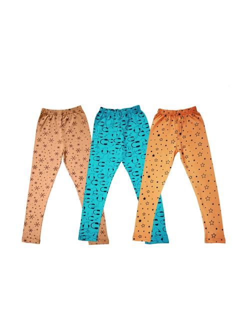 pack of 3 girls printed leggings - 20577879 - Very Small Image - 1