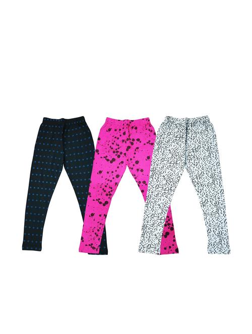 girls pack of 3 printed leggings - 20577889 - Very Small Image - 1