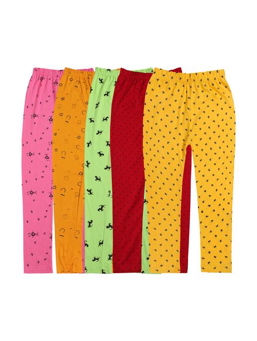 girls combos pack of cotton blend leggings - 20577906 - Very Small Image - 1