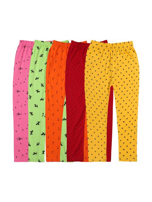 girls combos pack of cotton blend leggings - 20577990 - Very Small Image - 1