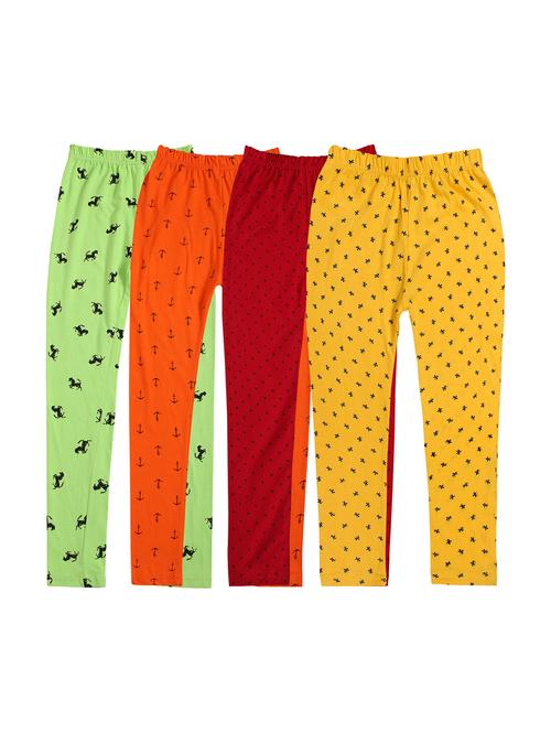 girls combos pack of cotton blend leggings - 20578029 - Very Small Image - 1