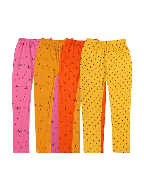 girls combos pack of cotton blend leggings - 20578048 - Very Small Image - 1