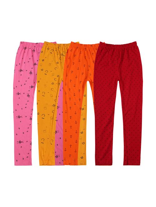 girls combos pack of cotton blend leggings - 20578049 - Very Small Image - 1