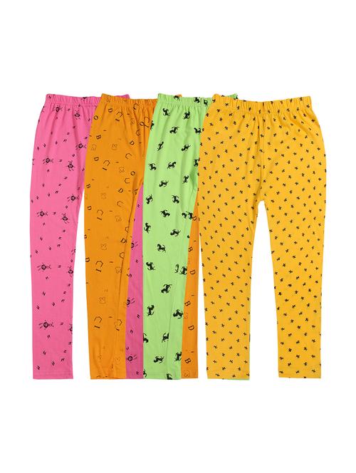 girls combos pack of cotton blend leggings - 20578050 - Very Small Image - 1