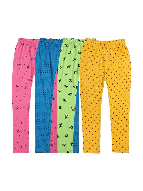 girls combos pack of cotton blend leggings - 20578056 - Very Small Image - 1