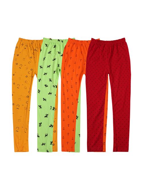 girls combos pack of cotton blend leggings - 20578062 - Very Small Image - 1