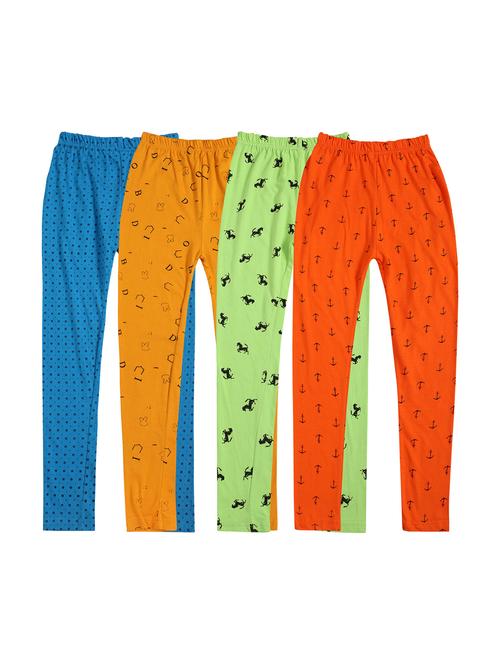 girls combos pack of cotton blend leggings - 20578070 - Very Small Image - 1
