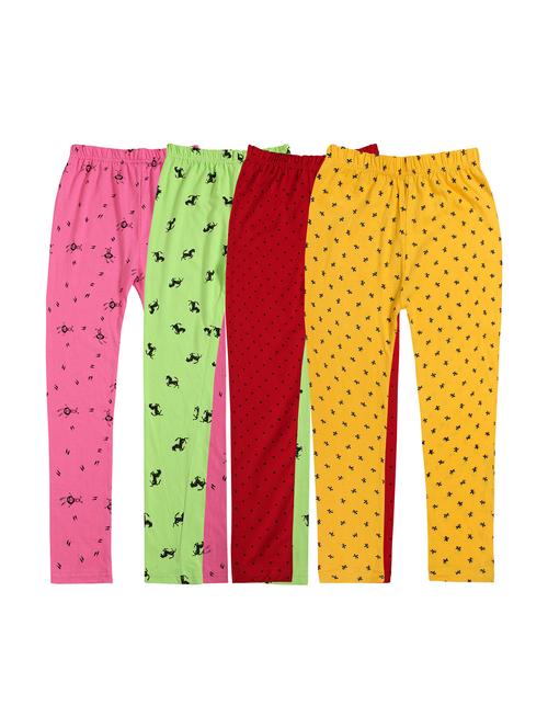 girls combos pack of cotton blend leggings - 20578072 - Very Small Image - 1