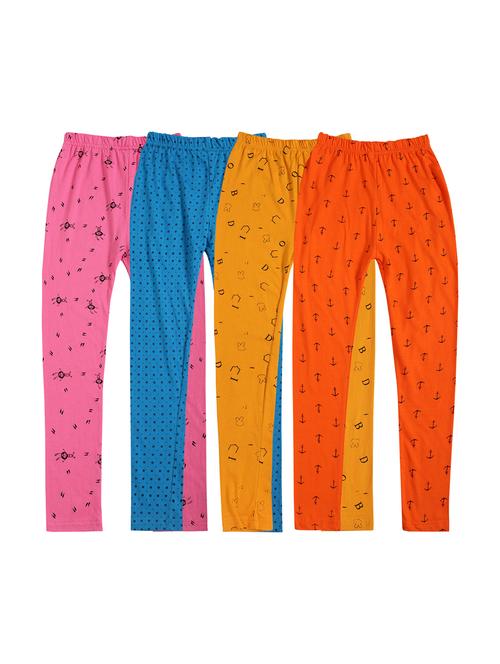 pack of 4 girls printed leggings - 20578102 - Very Small Image - 1