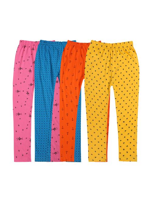 girls pack of 4 printed leggings - 20578143 - Very Small Image - 1