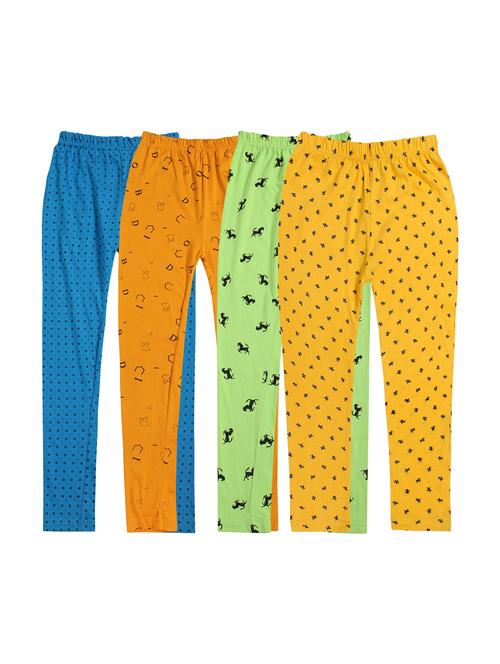 girls pack of 4 printed leggings - 20578159 - Very Small Image - 1