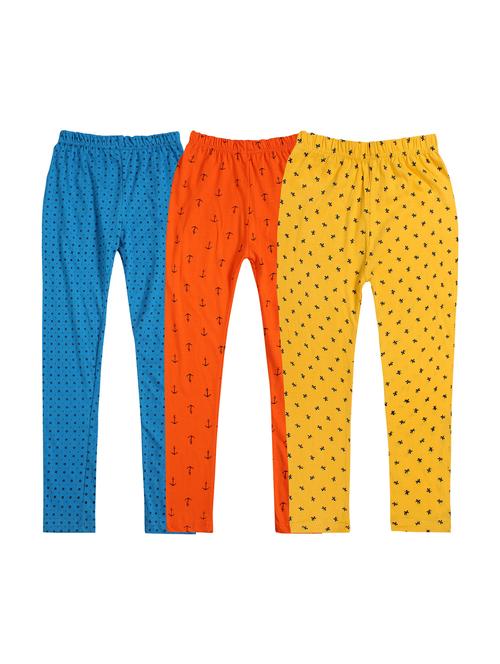 girls pack of 3 printed leggings - 20578257 - Very Small Image - 1