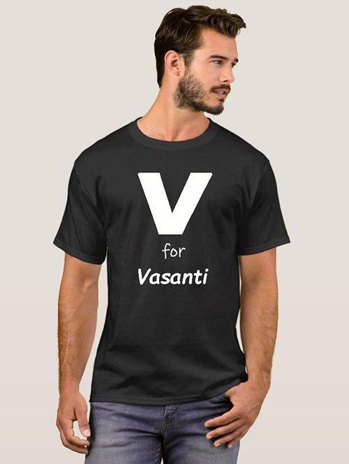 men round neck front print t-shirt - 20579964 - Very Small Image - 1