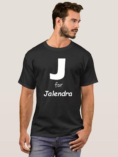 men round neck front print t-shirt - 20582425 - Very Small Image - 1