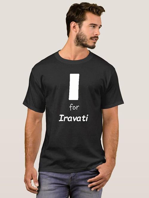 men round neck front print t-shirt - 20582505 - Very Small Image - 1