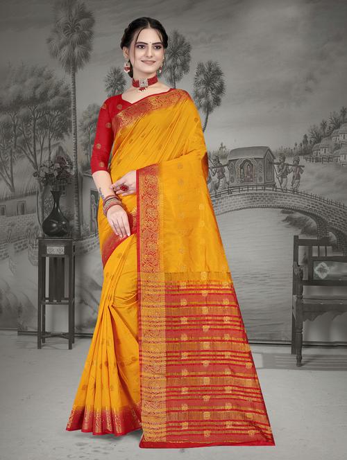 self design zari work banarasi saree - 20584897 - Very Small Image - 1