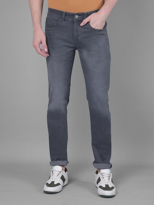 men washed slim fit full length jean - 20586042 - Very Small Image - 1
