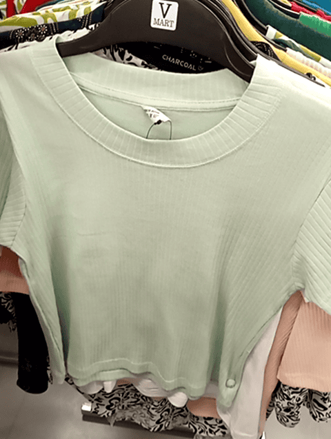 assorted cotton lycra rib tshirt - 20587589 - Very Small Image - 1