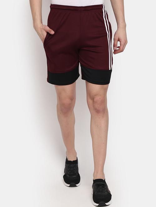 men mid rise color block shorts - 20588026 - Very Small Image - 1