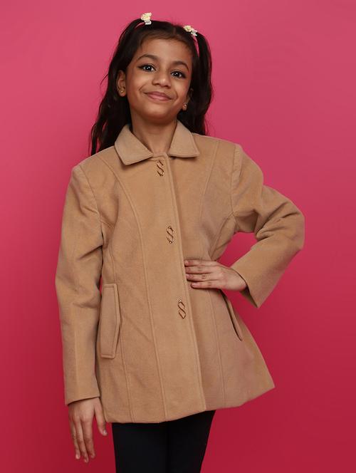 girls nude solid trench coat - 20588548 - Very Small Image - 1