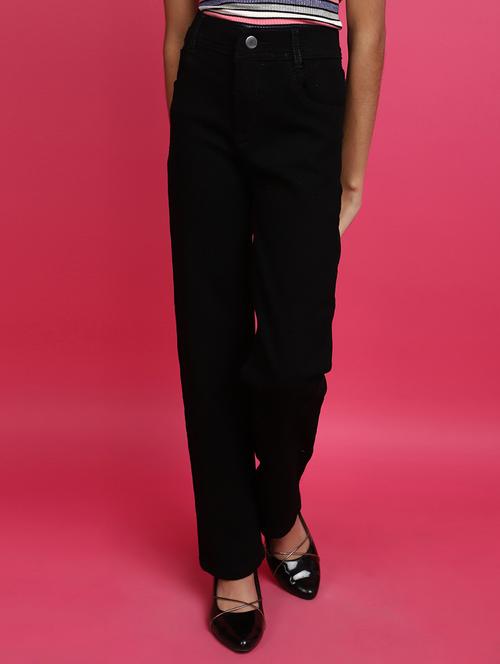 girls relaxed fit solid denim - 20589279 - Very Small Image - 1
