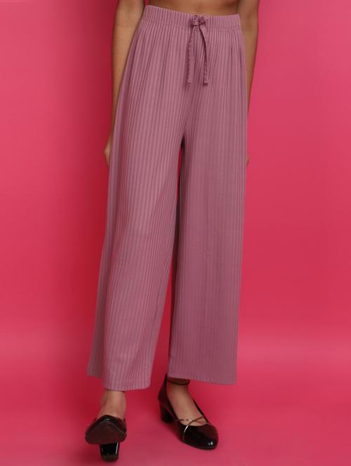 pink acrylic blend harem trouser - 20589476 - Very Small Image - 1