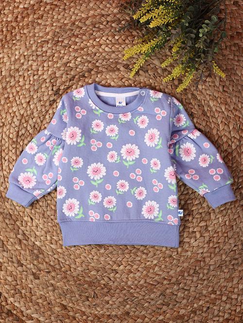 lavender round neck sweatshirts - 20590015 - Very Small Image - 1
