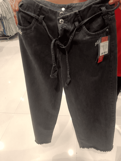 grey pc knitted denim jean - 20590290 - Very Small Image - 1